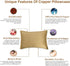 Copper Pillowcase with 100% Copper Oxide Fiber, Silk Like Soft Pillow Cover (18.5 in × 27.5 in), Prevents Crow's Feet &