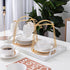 Coffee Mug Holder, 4 Hooks Metal Iron Gold Countertop Coffee Cup Tree Holder Stand for Kitchen Decor