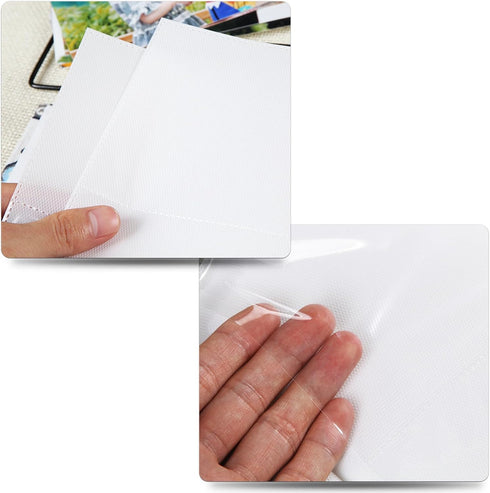 Album 100 4x6 Album, Small Photo for Kids, Pockets Bookshelf Baby Picture Slip-in Linen Cover Photo Book
