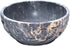 Marble Soapstone Natural Smudge Pot, Stone Bowl for Scrying and Smudge (5 Inch) from India, Handmade Leaf Carved Design