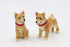 Fine Porcelain Shiba Inu Dog Salt and Pepper Shakers Set, 3-5/8" L - 20777