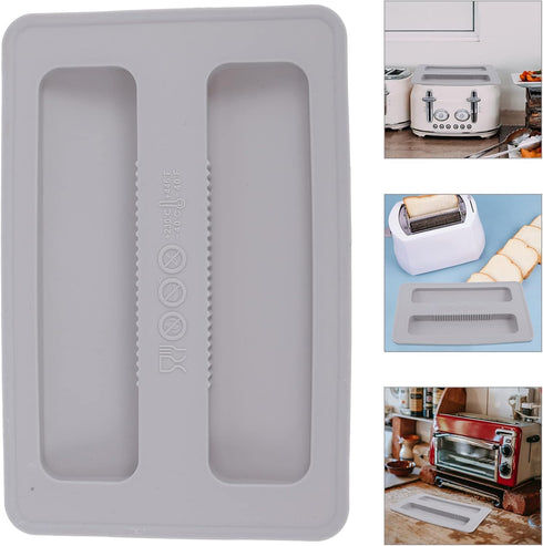 Luxshiny Silicone Lid 2 Slice Toaster Cover, Upper Electric Bread Maker Cover for Protection