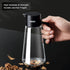 CCKO 19oz Glass Olive Oil Dispenser Bottle, Auto Flip Spout, No Drip Cooking Oil Dispenser for Soy Sauce, Vinegar