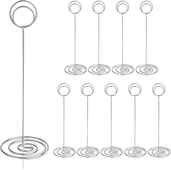 Table Number Holders 10Pcs - 8.75 inch Place Card Holder Stands for Wedding Party Graduation Reception Decorations