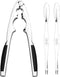 Anwenk Heavy Duty Nut Crackers for All Nuts, Pecan Walnut with 2 Picks, Seafood Cracker Tool