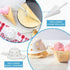Waffle Cone and Bowl Maker for Homemade Ice Cream Cones - Electric Nonstick Waffler Iron Machine with Shaper Roller &