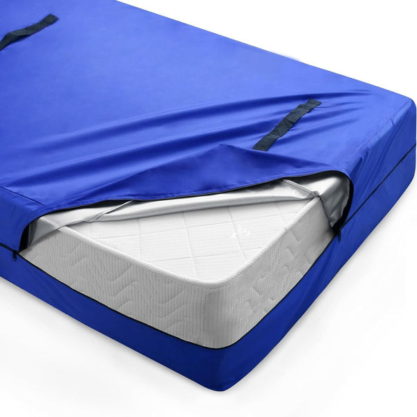 Queen Mattress Bag for Moving and Storage, Heavy Duty Waterproof Mattress Cover with Double Zippers and Handles