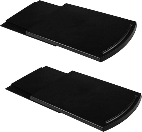 Kitchen Caddy Sliding Coffee Tray Mat, Under Cabinet Appliance Slider for Coffee Maker, Toaster - 2 Pack with Smooth