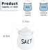 '-12 oz Set, Counter, Salt and Sugar Bowls with Lid and Spoon Ceramic Salt and Sugar Cellar Salt and Sugar Containers