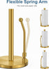 SMARTAKE Paper Towel Holder, Standing Weighted Base Dispenser for Kitchen, Non-Slip Stainless Steel Roll Stand