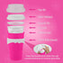 Slushie Maker Cup, DIY Magic Squeeze Cup for Juices, Milk, Ice Cream, Double Layers Silica Cup with Lid & Straw