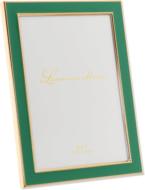 Lawrence Frames Green Metal Frame, Polished Enamel, 5x7