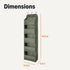 5 6.4 54.5 14.9 Amazon Basics Tier Over the Door Hanging Shoe Organizer, Large Capacity, Space Saving, x x in, Dark