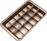 Non-Stick Brownie Baking Pan with Dividers, 18 Pre-slice Brownie Tray, Brownie Cutter, 12 x 8 x 2 Inches