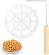 Bunuelos Mold, Aluminum Cookie Maker with Wooden Handle, Detachable Rosette Iron Molds Set for Kitchen Baking