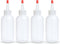 BRIGHTFROM Squeeze Bottles - 4 OZ Empty Plastic Containers for Dressing, Sauces