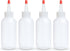 BRIGHTFROM Squeeze Bottles - 4 OZ Empty Plastic Containers for Dressing, Sauces