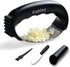 Kebley Garlic Press Rocker Stainless Steel Garlic Crusher, Mincer and Chopper with Peeler