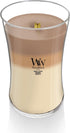 WoodWick Large Hourglass Trilogy Candle, Café Sweets Scented, Premium Soy Wax Blend, 21oz