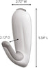 Command Bathroom Wall Hook with Water-Resistant Adhesive Strips, 1 Shower Hook