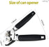 Can Opener Manual, Handheld Strong Heavy Duty Stainless Steel Can Opener, Comfortable Handle, Sharp Blade Smooth Edge, Can Openers with Multifunctional Bottle Opener by safring