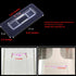 CARURLIFF 6 Set 1 PCS Rectangular Shower Caddy Adhesive Replacement for Kitchen Bathroom Transparent Self-Adhesive