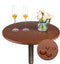 JISEN Cocktail Waterproof Round Table Topper Cap Polyester Fitted Stretchable Tablecloth Cover