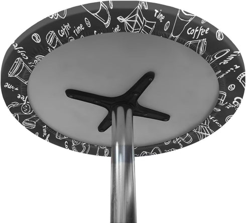 24 24 Inch x Cocktail Table Topper Covers Small Round Table Cloth with Elastic Fit Washable Table Cloth Decorative