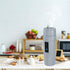 Small Electric Travel Kettle, 300W Fast Water Heater, Mini Tea Coffee Mug for Hotels/Offices/RVs, Elegant Gray