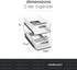 Madesmart 2-Tier Plastic Multipurpose Organizer with Divided Slide-Out Storage Bins