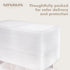 Xoniwis 25oz 6PCS Round Airtight Glass Food Storage Jars, Clear Glass Food Storage Container with Bamboo Lid, Stackable