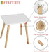 AWASEN Side Table, Small End Accent Table for Living Room Bedroom Office Small Spaces, Modern White Side Table