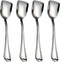 Dessert Spoons, Square Head Spoons, 18/10 Stainless Steel Spoon Set of 4 for Ice Cream & Tea