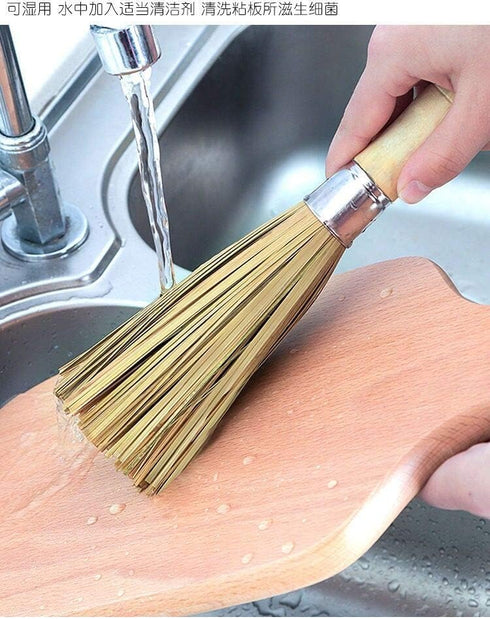Melostu 2 Pack Cleaning Whisk Traditional Natural Bamboo Wok Brushes Dishwashing Kitchen Tools Traditional Natural