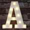 Pooqla LED Marquee Letter Lights Sign, Light Up Alphabet Letter A for Home Party Wedding Decoration