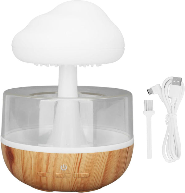 Rain Clouds Humidifier, Micro Humidifier Water Drip Essential Oil Diffuser with 7 LED Light for Home Office Bedside