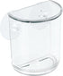 iDesign Plastic Suction Tumbler Cup and Bathroom Organizer, Clear, 3" x 2" x 3.5"