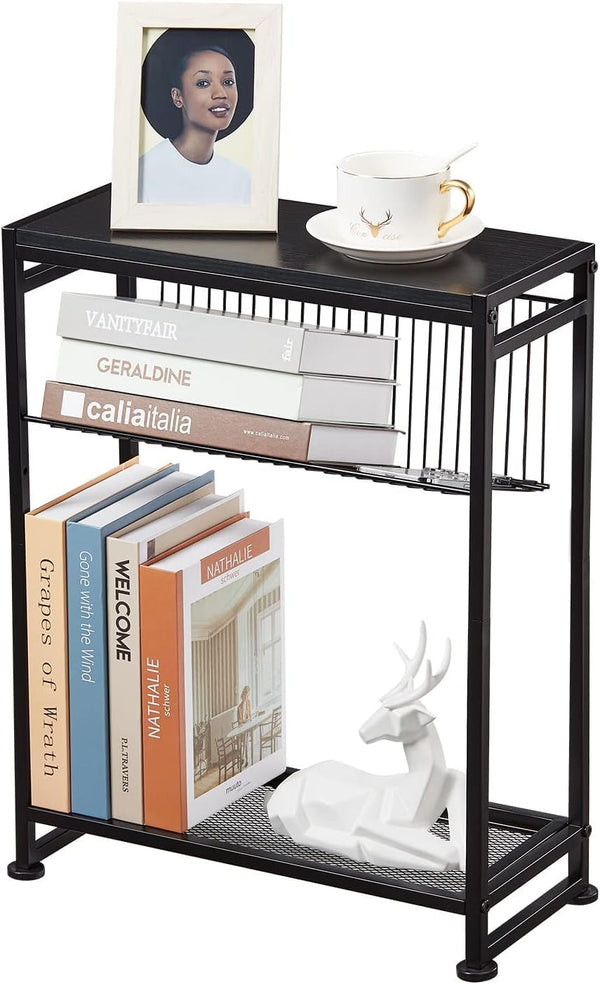 Dulcii Small Side Table for Small Spaces - Slim End Table with