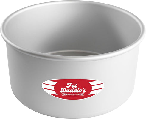 Fat Daddio's PRD-84 Round Cake Pan, Anodized Aluminum, 8 x 4 Inch