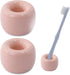 Airmoon Mini Ceramics Handmade Couple Toothbrush Holder Stand, Pack of 2 for Bathroom Vanity Countertops