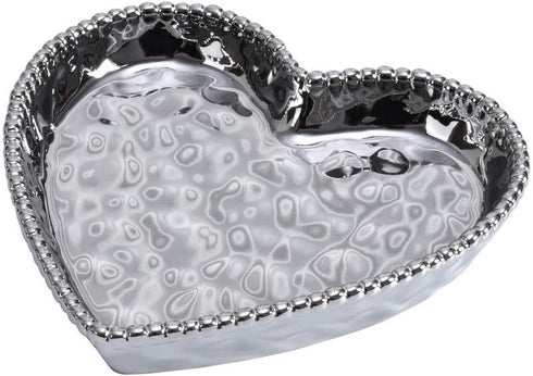 Pampa Bay Medium Heart Dish, Love is in the Air, Silver (1)