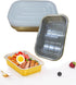 Aluminum Foil Pans with Lids, 10 Pack Heavy Duty 2LB Small Foil Pan, 8.5" 6" Disposable for Baking & Cooking