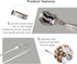 DOERDO 6PCS Stainless Steel Escargot Snail Tongs with Forks, Kitchen Cooking Tool for Serving, 6 Inch