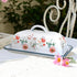 7.5 Inch Countertop Enameled Farmhouse Vintage Butter Dish with Lid, Durable Kitchen Food Storage Container