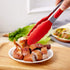 Kitchen Tongs Set of 2 – 9 inch & 12 inch Stainless Steel Food Tongs with Silicone Tips, Red