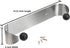 Compact Silver and Black Paper Towel Holder - Under Cabinet Design
