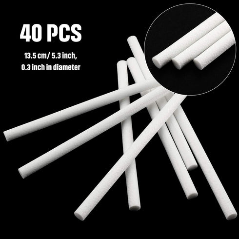 40 Pieces Humidifier Filter Cotton Refill, Travel Mini Humidifier Filters for Portable Personal USB Humidifiers
