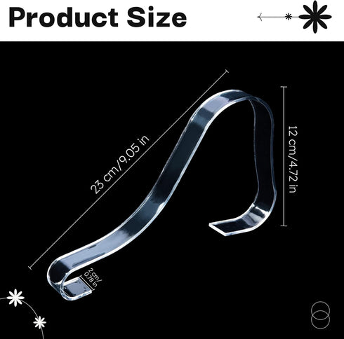 TXIN 10 Pcs/5 Pairs Acrylic Clear Sandal Shoes Display Stand Inserts, Shoe Support for Women's Shoes