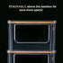 Hudgan Stackable Storage with Bamboo Top for Laundry Room Organization, Extra Large Trash Bag/Garbage Bag Dispenser
