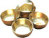 Brass Chowmukh Haldi Kumkum Holder Stand, 4 Bowl Holder for Puja Prayer Accessories, Indian Traditional